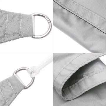 Parasolar, gri deschis, 2x2 m, 100% poliester Oxford - Img 5