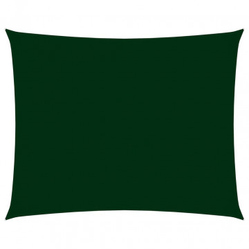 Parasolar verde închis 2,5x3 m țesătură oxford dreptunghiular - Img 1