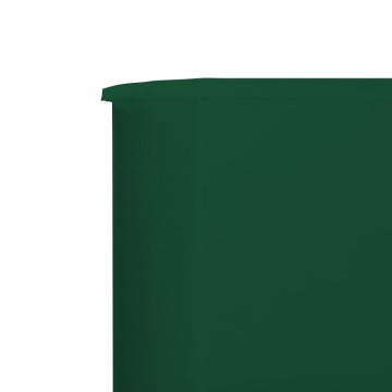 Paravan anti-vânt cu 3 panouri, verde, 400x120 cm, textil - Img 4