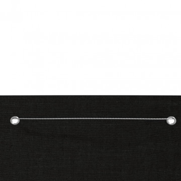 Paravan de balcon,negru, 140 x 240 cm, țesătură oxford - Img 3
