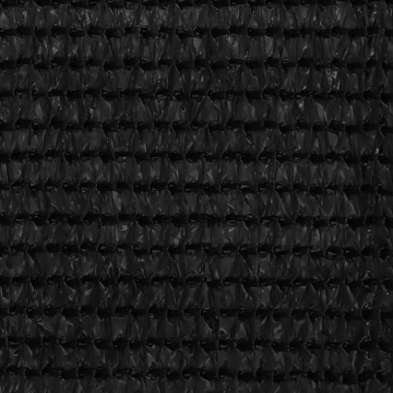 Paravan de balcon, negru, 75x500 cm, HDPE - Img 2