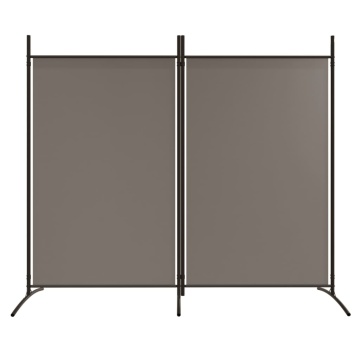 Paravan de cameră cu 2 panouri, antracit, 175x180 cm - Img 3