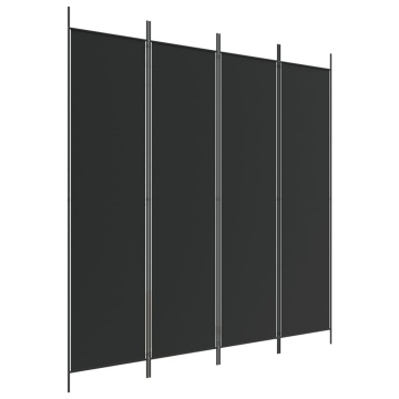 Paravan de cameră cu 3 panouri, 200x200 cm, textil - Img 2