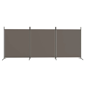 Paravan de cameră cu 3 panouri, antracit, 525x180 cm, textil - Img 3