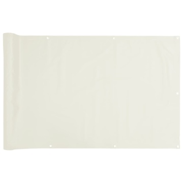 Paravan de grădină, alb, 500x120 cm, PVC - Img 2