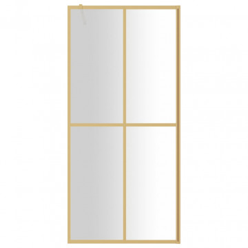 Paravan duș walk-in, auriu, 80x195 cm, sticlă ESG transparentă - Img 3