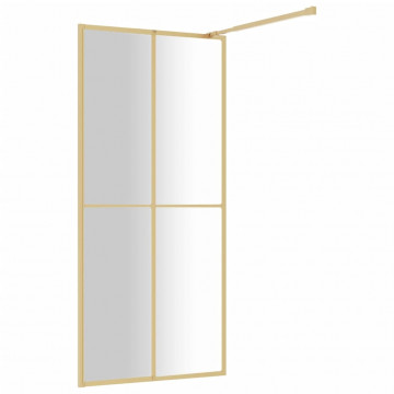 Paravan duș walk-in, auriu, 80x195 cm, sticlă ESG transparentă - Img 7