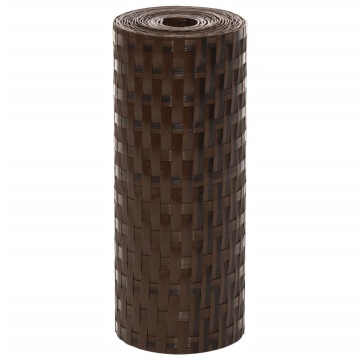Paravan pentru balcon 10 buc. maro și negru 255x19 cm poliratan - Img 3