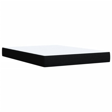 Pat box spring cu saltea, negru, 160x200 cm, textil - Img 7