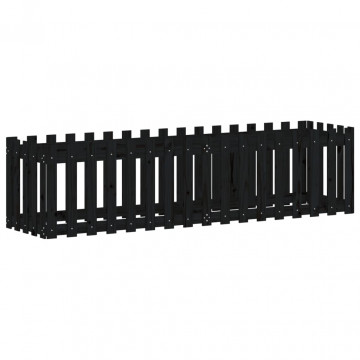 Pat înălțat grădină design gard 200x50x50 cm lemn impregnat pin - Img 4