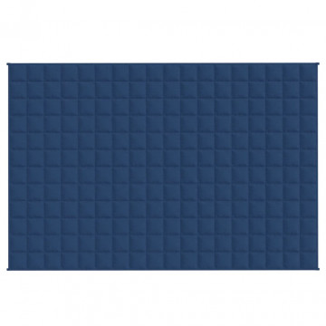 Pătură anti-stres, albastru, 135x200 cm, 10 kg, textil - Img 3