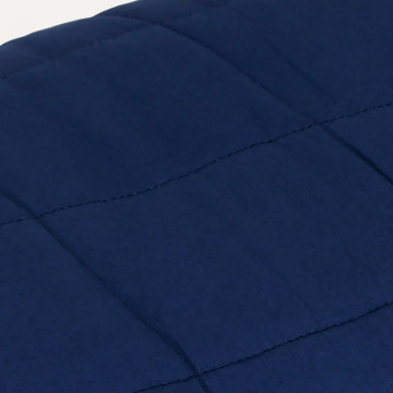 Pătură cu greutăți, albastru, 155x220 cm, 11 kg, textil - Img 4