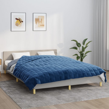 Pătură grea, albastru, 220x240 cm, 15 kg, material textil - Img 1