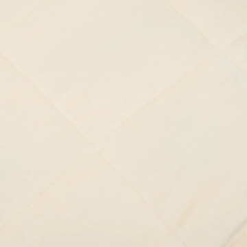 Pătură grea, crem deschis, 137x200 cm, 6 kg, material textil - Img 4