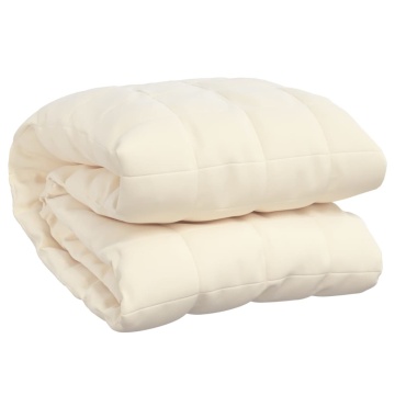 Pătură grea, crem deschis, 220x240 cm, 11 kg, material textil - Img 2