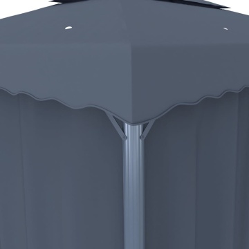 Pavilion cu perdea, antracit, 3 x 3 m, aluminiu - Img 6