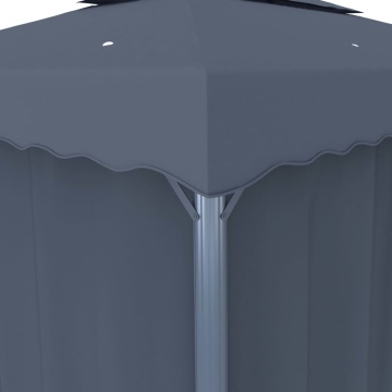 Pavilion cu perdea, antracit, 4 x 3 m, aluminiu - Img 5