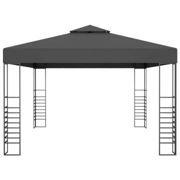 Pavilion cu șir de lumini LED, antracit, 3x4 m - Img 8