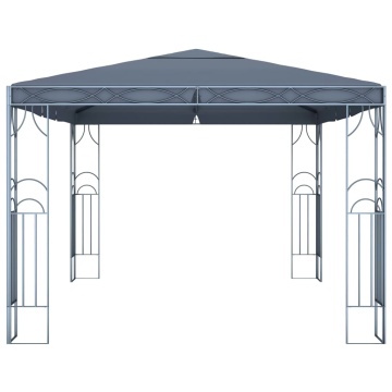 Pavilion cu șir de lumini LED, antracit, 400x300 cm - Img 8