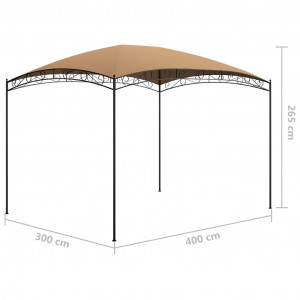 Pavilion, gri taupe, 3 x 4 x 2,65 m, 180 g/m² - Img 5