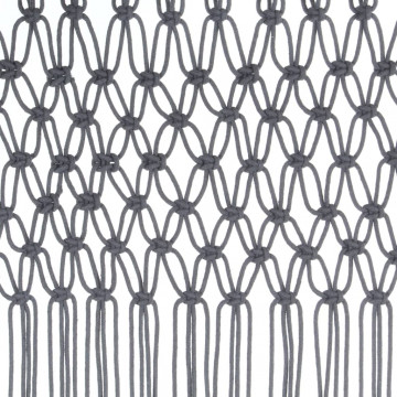 Perdea macrame, antracit, 140 x 240 cm, bumbac - Img 4
