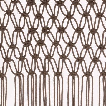 Perdea macrame, gri taupe,140 x 240 cm, bumbac - Img 4