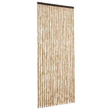 Perdea pentru insecte, bej, 90x200 cm, chenille - Img 2