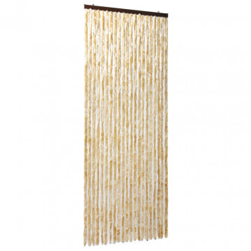 Perdea pentru insecte, bej, 90x220 cm, Chenille - Img 2