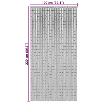 Perdele pentru ușă cu insecte imprimeu bambus 100x220 cm bambus - Img 6