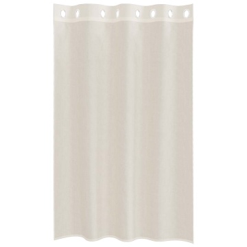 Perdele Voile cu Oelii 2 buc Crem 140x175 cm - Img 4