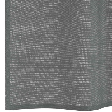 Perdele Voile cu Oelii 2 buc Gri închis 140x225 cm - Img 5