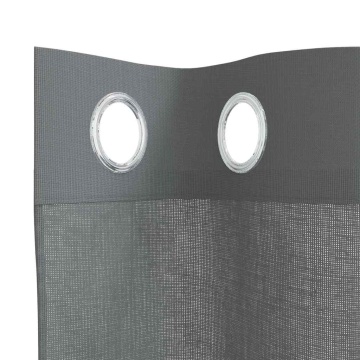 Perdele Voile cu Oelii 2 buc Gri închis 140x225 cm - Img 8