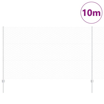 Pereți de gard 10 buc U-Channel 140 cm Oțel Galvanizat, Gard Hexagonal 1.4x10 m Oțel Galvanizat - Img 3