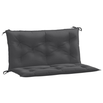 Pernă bancă de grădină 2 buc melanj antracit 100x50x7 cm textil - Img 2