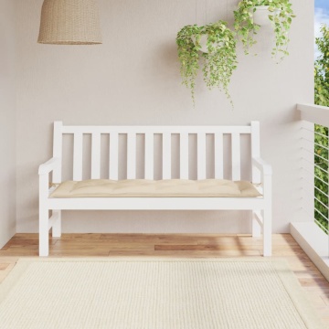 Pernă bancă de grădină, bej, 150x50x7 cm, material oxford - Img 1