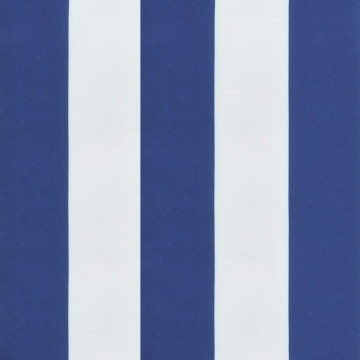 Pernă bancă de grădină, dungi albastru/alb, 200x50x7 cm, textil - Img 5