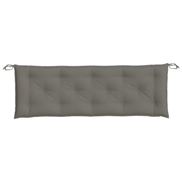 Pernă bancă de grădină, melanj gri închis, 150x50x7 cm, textil - Img 4