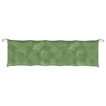 Pernă bancă de grădină model frunze, 180x50x7 cm, textil oxford - Img 4