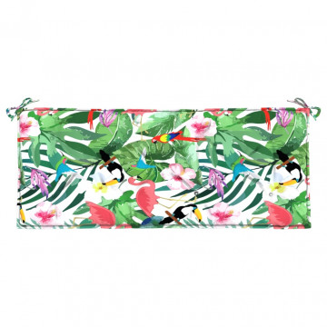 Pernă bancă de grădină, multicolor, 120x50x7 cm, textil - Img 2