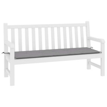Pernă de bancă de grădină, gri, 200x50x4 cm, textil oxford - Img 3