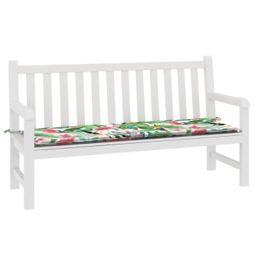 Pernă de bancă de grădină multicolor 150x50x4 cm textil oxford - Img 3