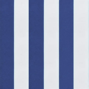Pernă de bancă, dungi albastre și albe, 180x50x7 cm, textil - Img 7