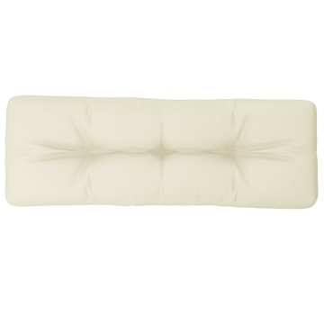 Pernă de paleți, crem, 120x40x12 cm, material textil - Img 2