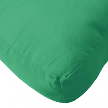 Pernă de paleți, verde, 60x60x12 cm, material textil - Img 6