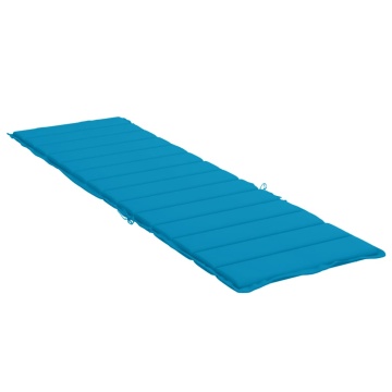 Pernă de șezlong, albastru, 200x60x3 cm, textil oxford - Img 4