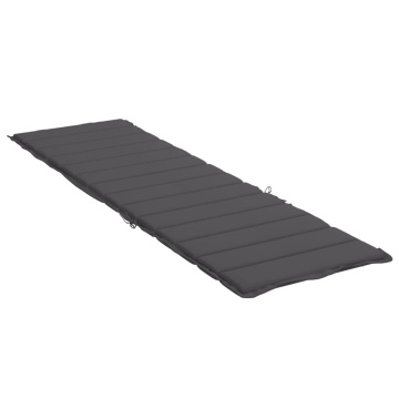 Pernă de șezlong, antracit, 200x70x3 cm, textil oxford - Img 4