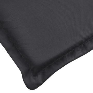 Pernă de șezlong, negru, 200x50x3 cm, textil oxford - Img 5