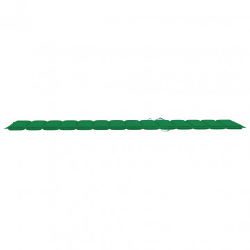 Pernă de șezlong, verde, 200x50x3 cm, material textil - Img 4