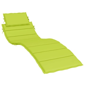 Pernă de șezlong, verde aprins, 186x58x4 cm, textil oxford - Img 2
