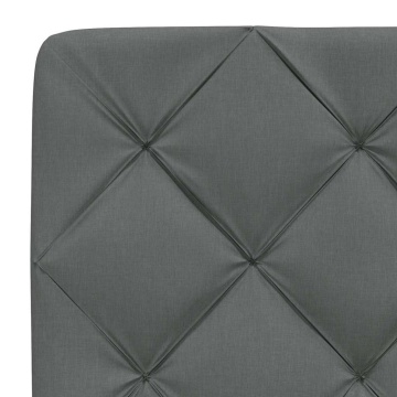 Pernă pentru tăblie de pat, gri închis, 100 cm, material textil - Img 6